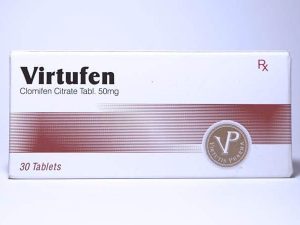 Virtufen Clomifen Citrate Clomid 50mg 30 Tabletki Sklep MocneSuple